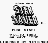 Adventures of Star Saver, The (USA, Europe) Title Screen